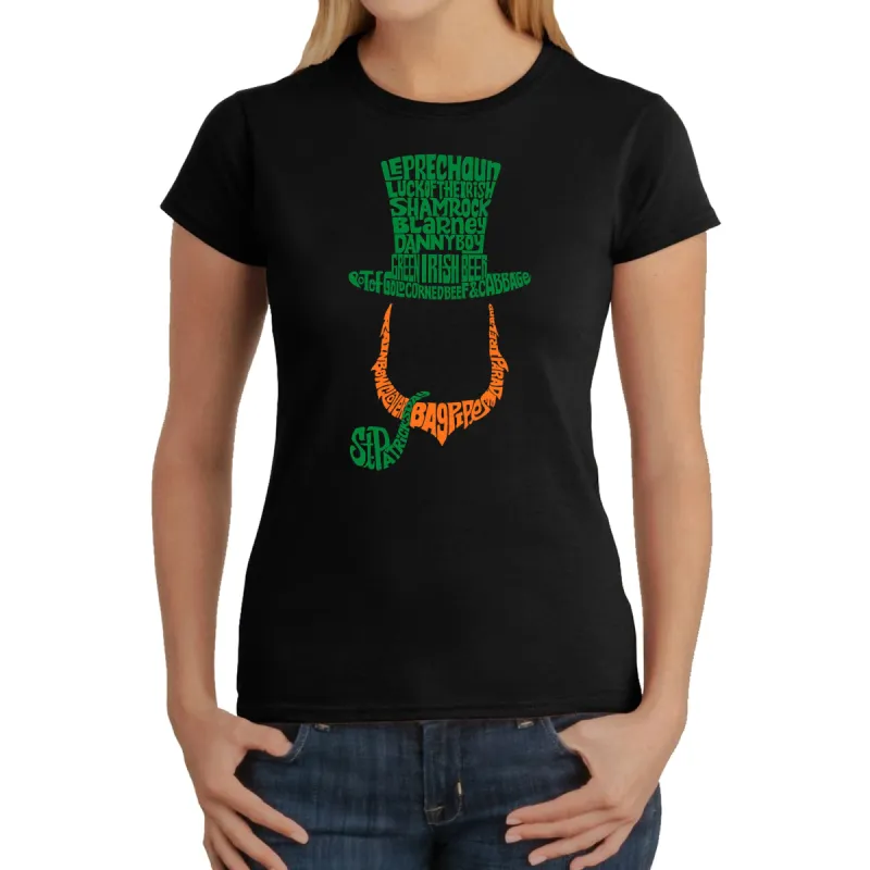 Leprechaun - Women's Word Art T-Shirt sold by LA Pop Art