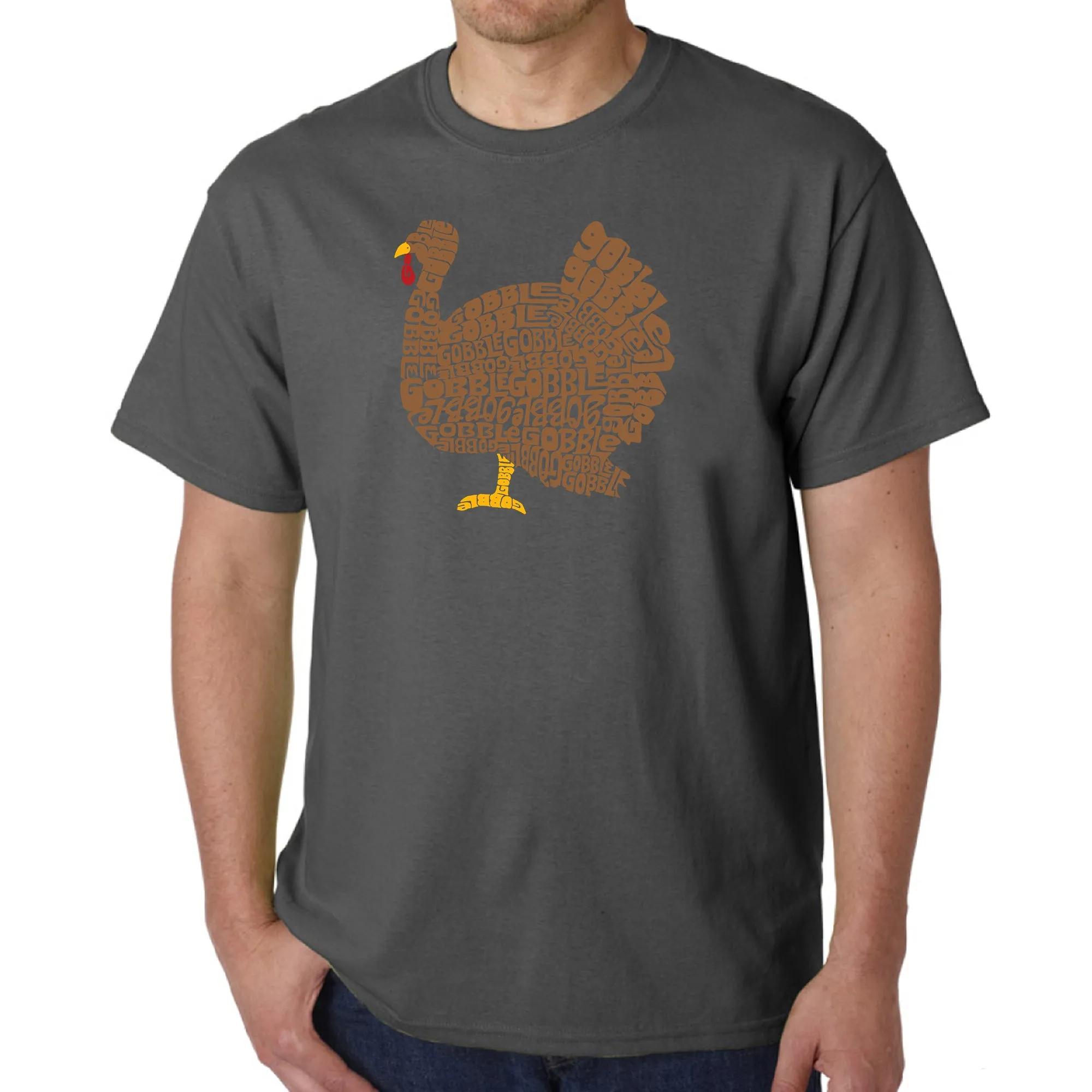 Thanksgiving - Men's Word Art T-Shirt sold by LA Pop Art product image thumbnail 5