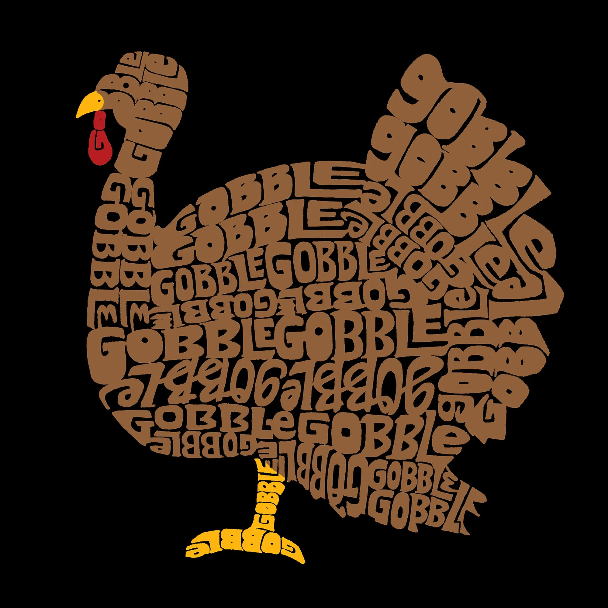 Thanksgiving - Men's Word Art T-Shirt sold by LA Pop Art product image thumbnail 2