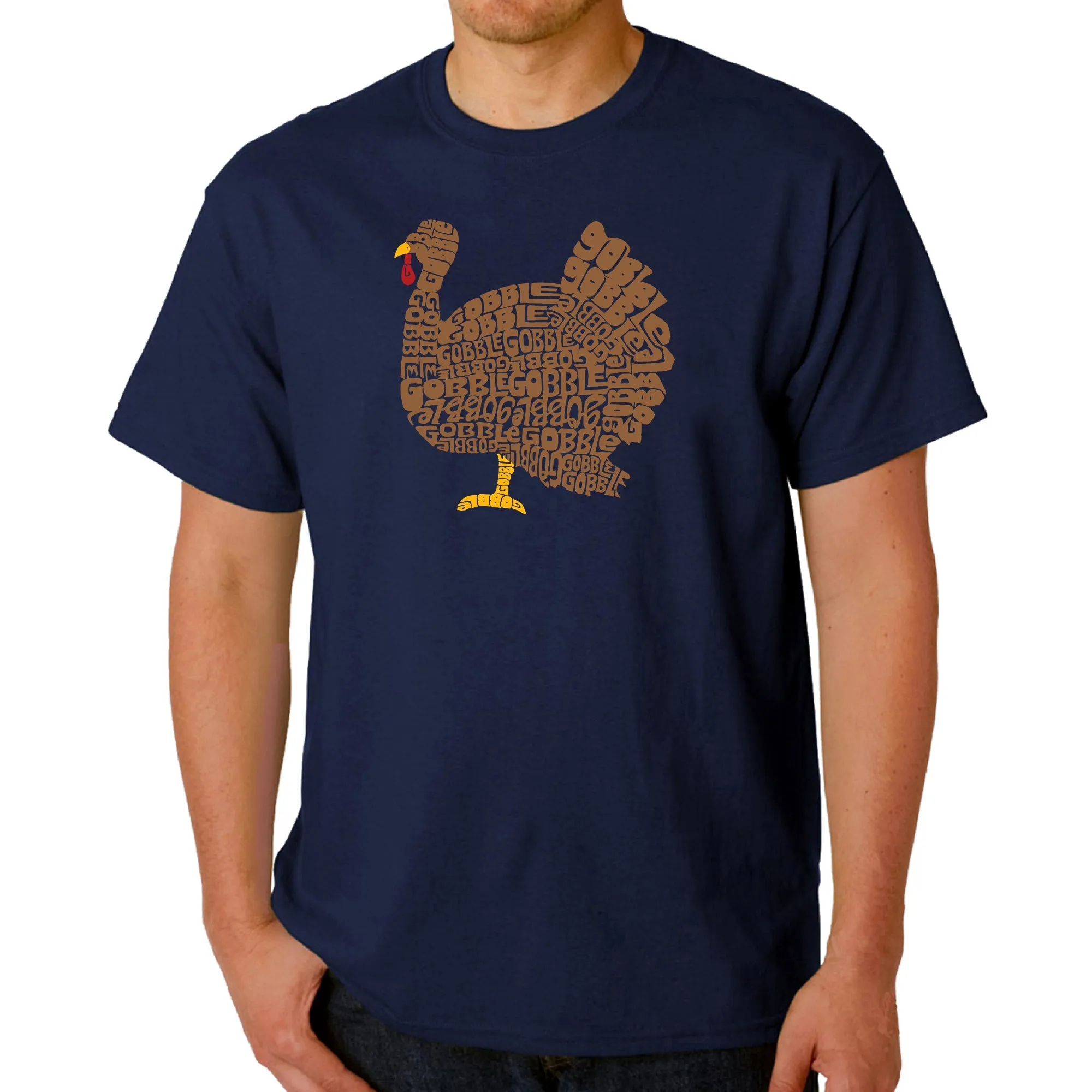Thanksgiving - Men's Word Art T-Shirt sold by LA Pop Art product image thumbnail 3