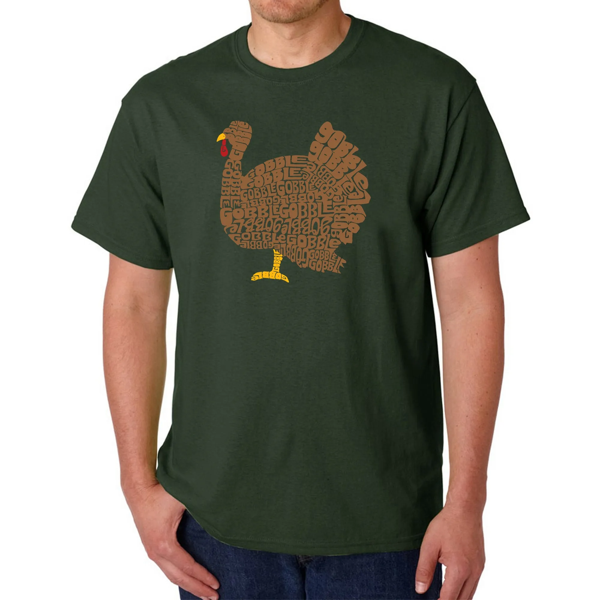 Thanksgiving - Men's Word Art T-Shirt sold by LA Pop Art product image thumbnail 4