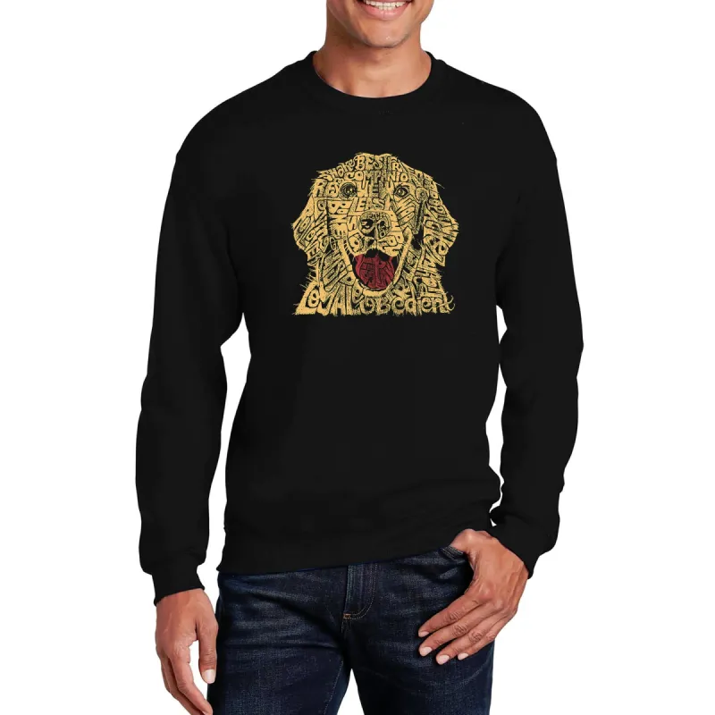Dog - Men's Word Art Crewneck Sweatshirt sold by LA Pop Art