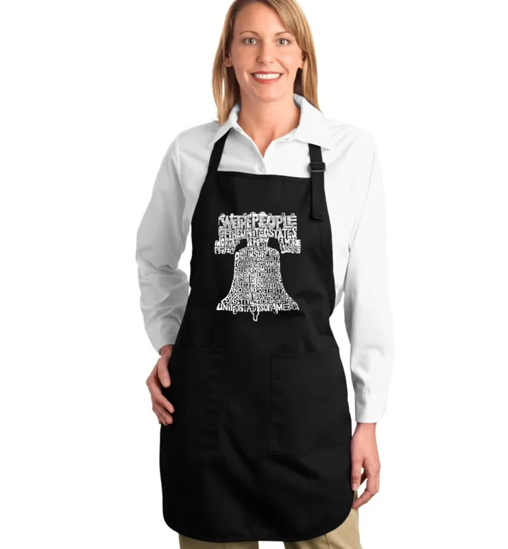 Liberty Bell -  Full Length Word Art Apron sold by LA Pop Art