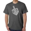 Hanukkah Dreidel - Men's Word Art T-Shirt sold by LA Pop Art