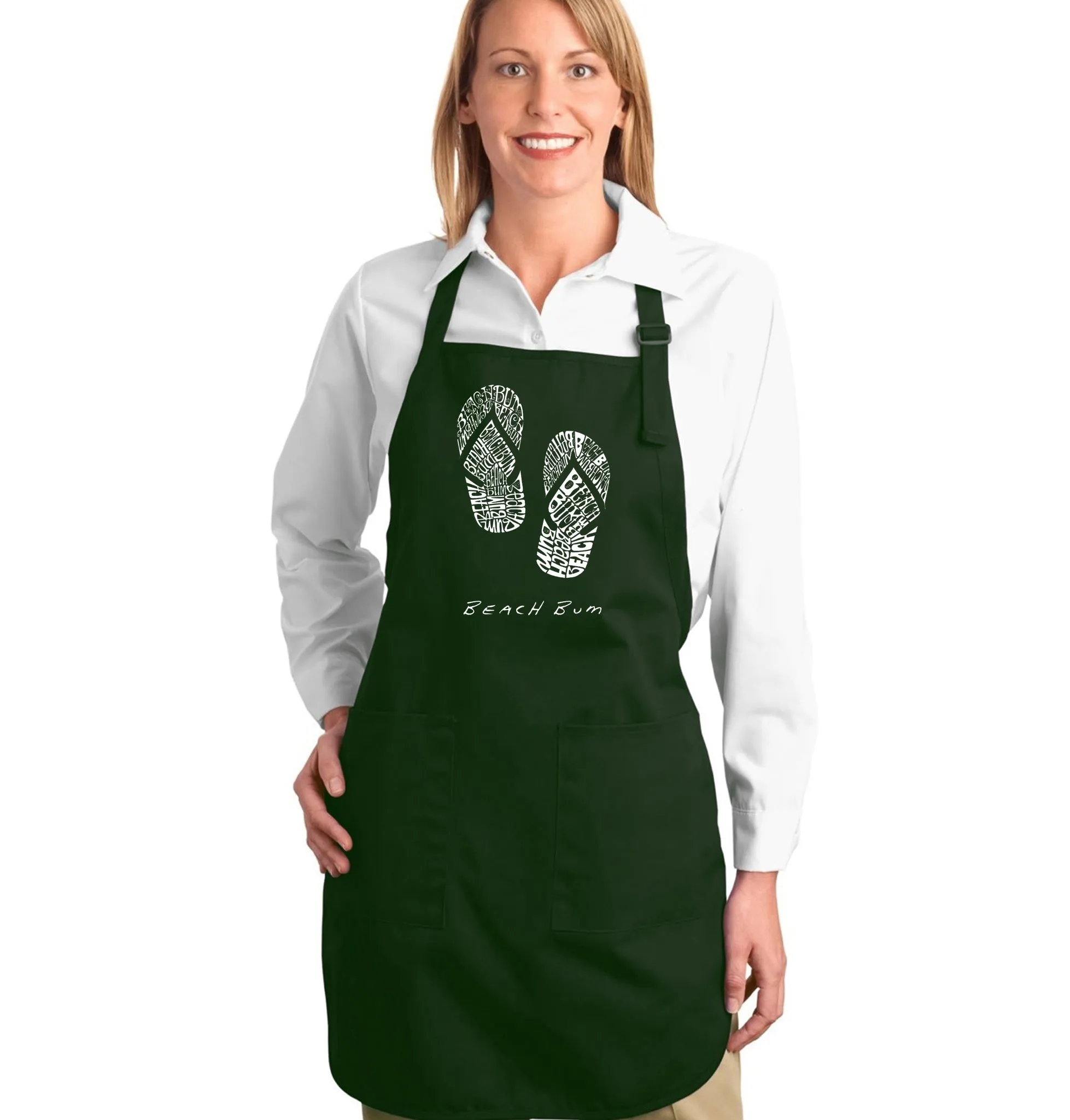 BEACH BUM - Full Length Word Art Apron sold by LA Pop Art product image thumbnail 5