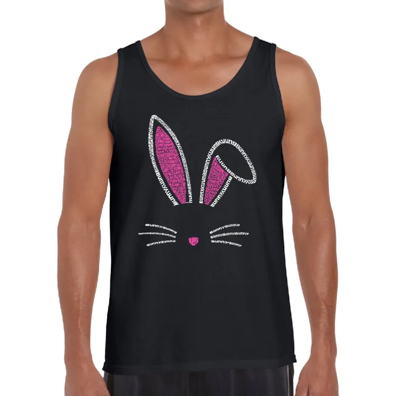 Bunny Ears  - Men's Word Art Tank Top sold by LA Pop Art