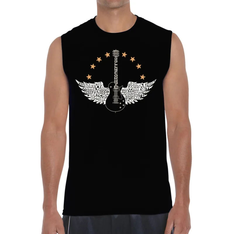 Country Female Singers - Men's Word Art Sleeveless T-Shirt sold by LA Pop Art