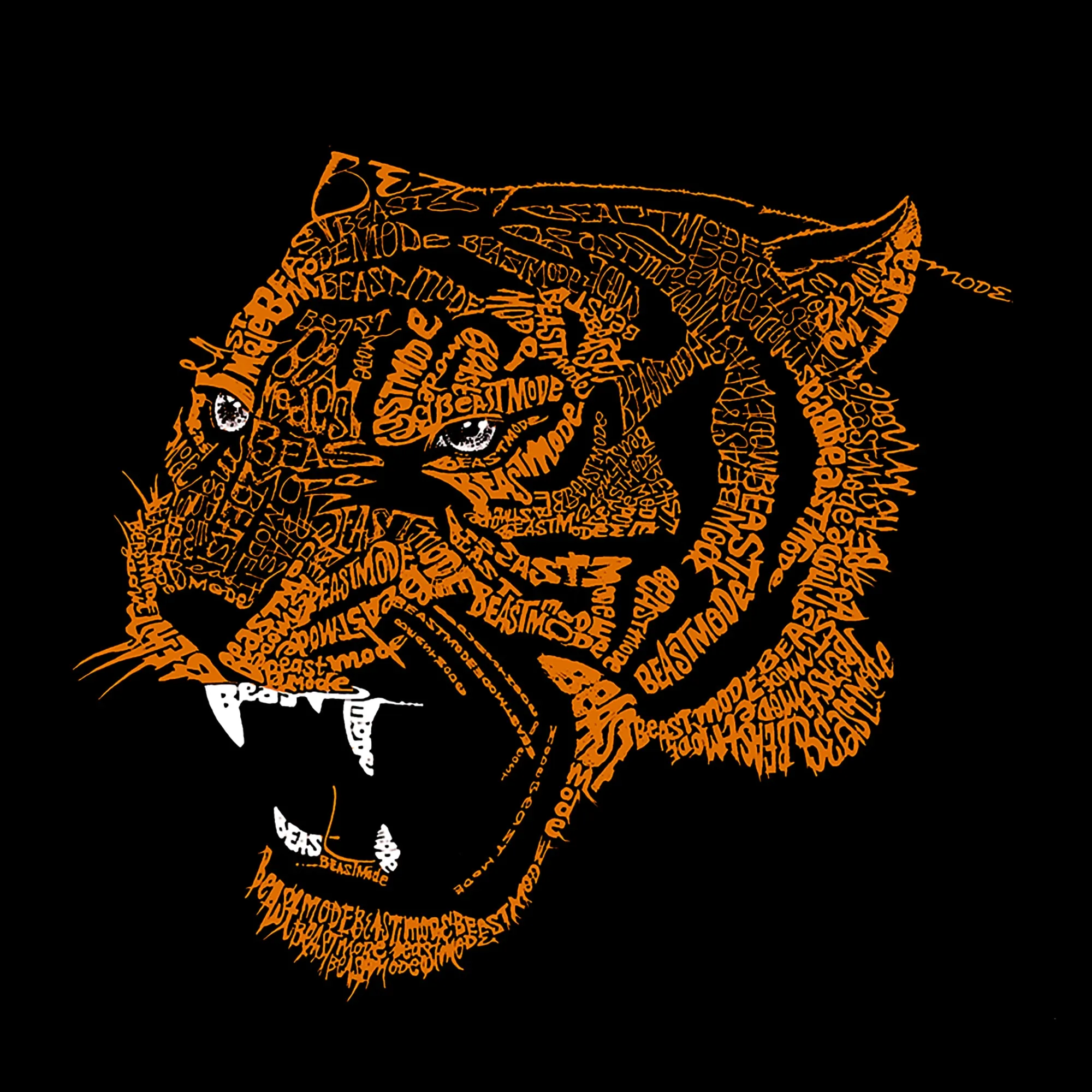 Beast Mode - Men's Premium Blend Word Art T-Shirt sold by LA Pop Art product image thumbnail 2