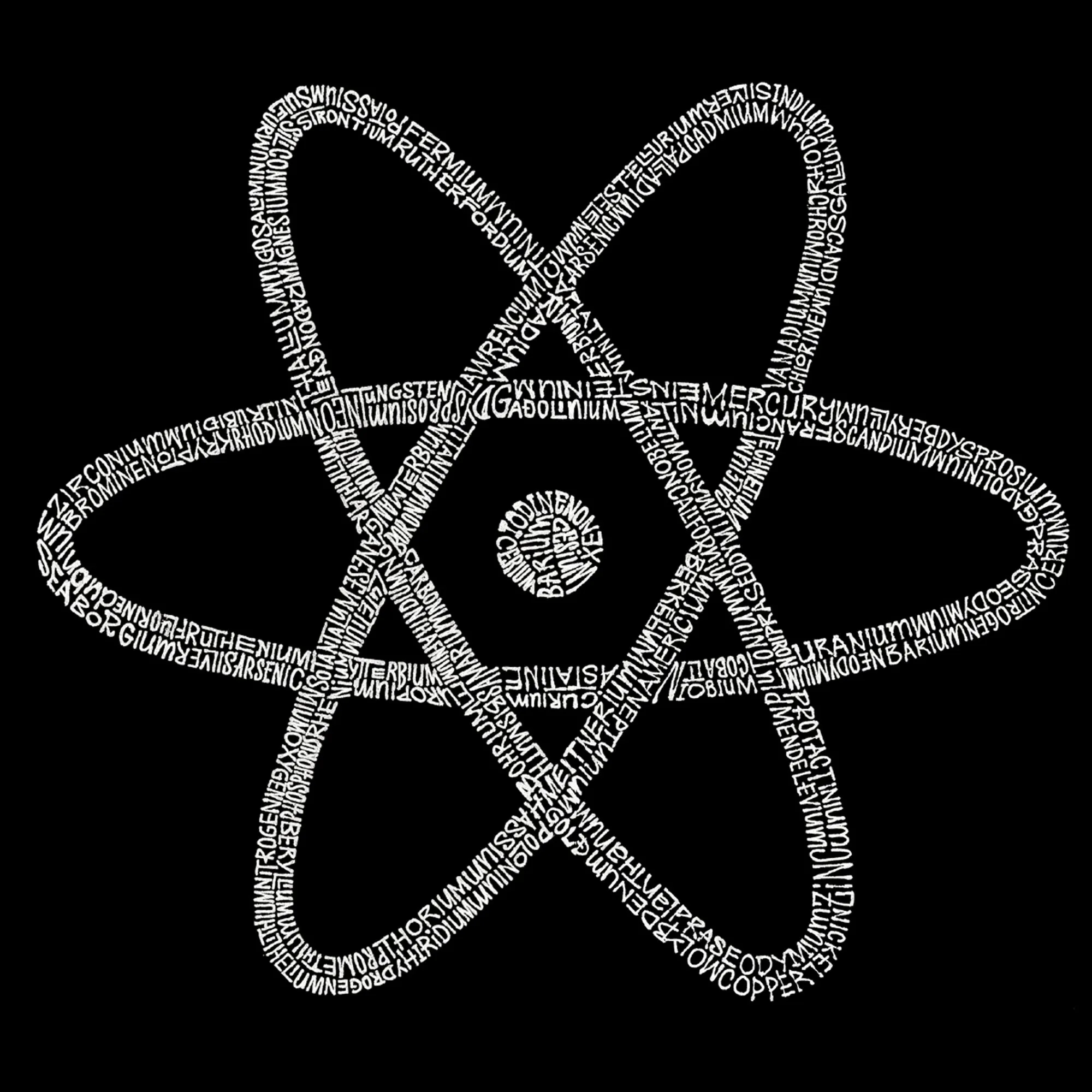ATOM - Men's Word Art Crewneck Sweatshirt sold by LA Pop Art product image thumbnail 2