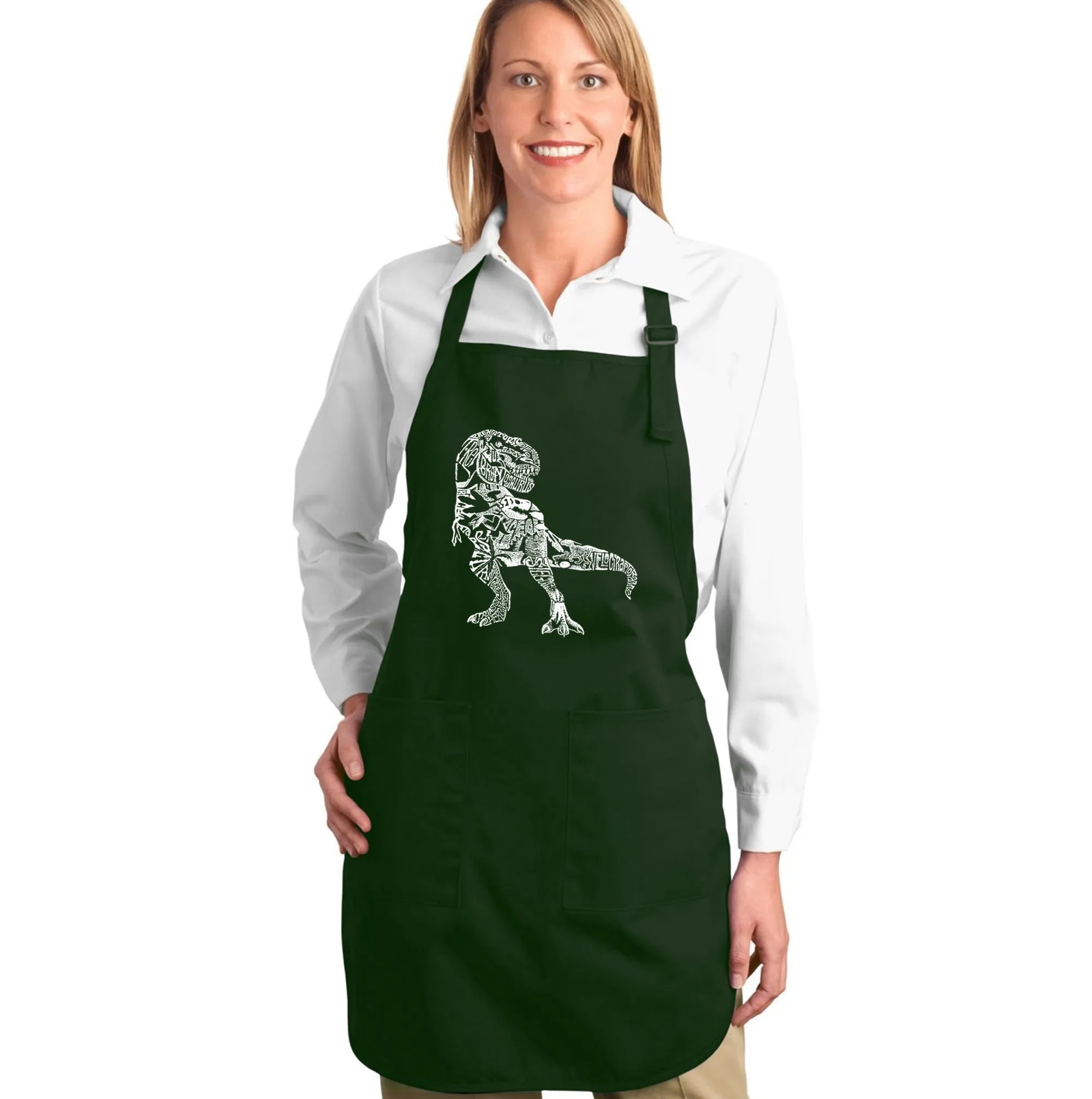 Dino Pics - Full Length Word Art Apron sold by LA Pop Art product image thumbnail 5