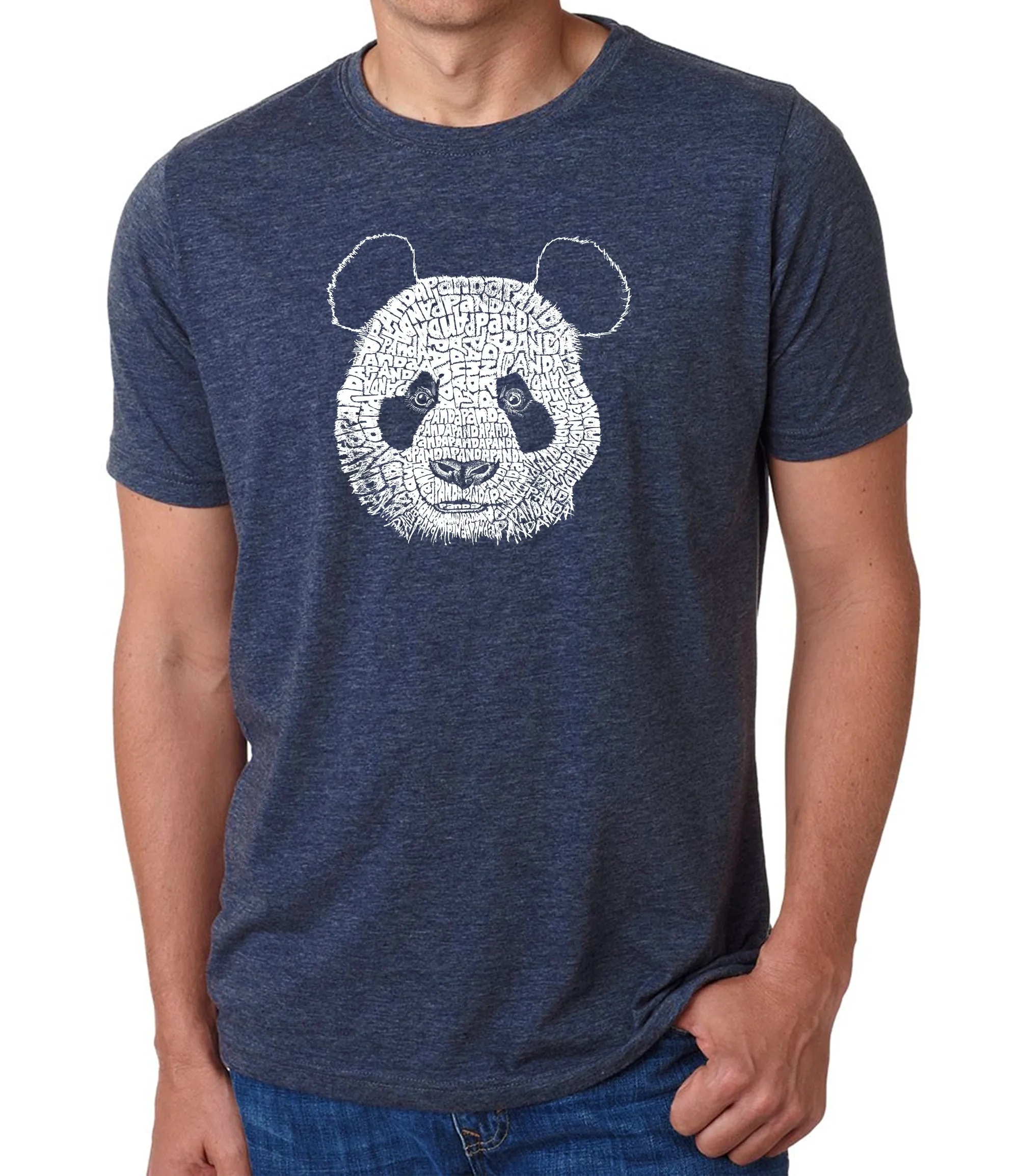 Panda - Men's Premium Blend Word Art T-Shirt sold by LA Pop Art product image thumbnail 3