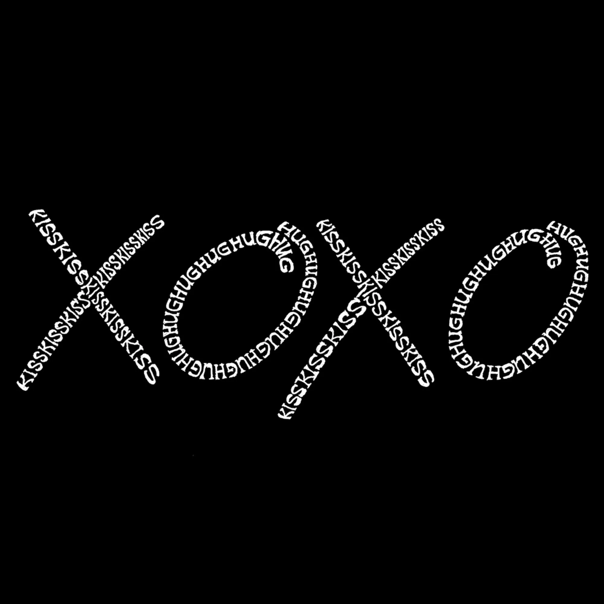 XOXO - Full Length Word Art Apron sold by LA Pop Art product image thumbnail 2