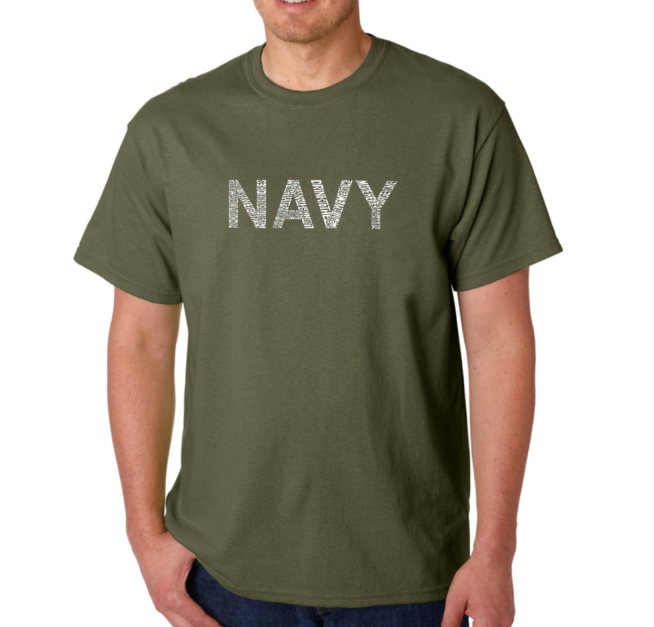 LYRICS TO ANCHORS AWEIGH - Men's Word Art T-Shirt sold by LA Pop Art product image thumbnail 5