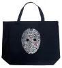 Slasher Movie Villians - Large Word Art Tote Bag sold by LA Pop Art