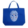 Slasher Movie Villians - Large Word Art Tote Bag sold by LA Pop Art