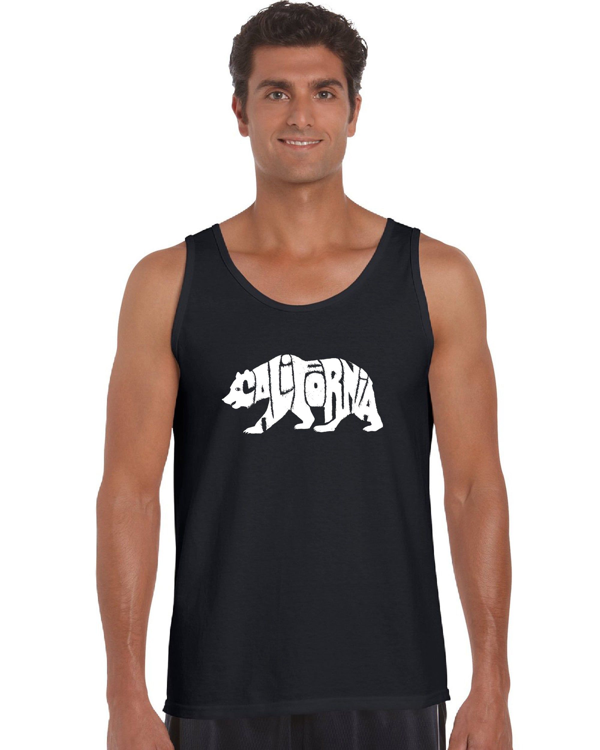 California Bear - Men's Word Art Tank Top sold by LA Pop Art