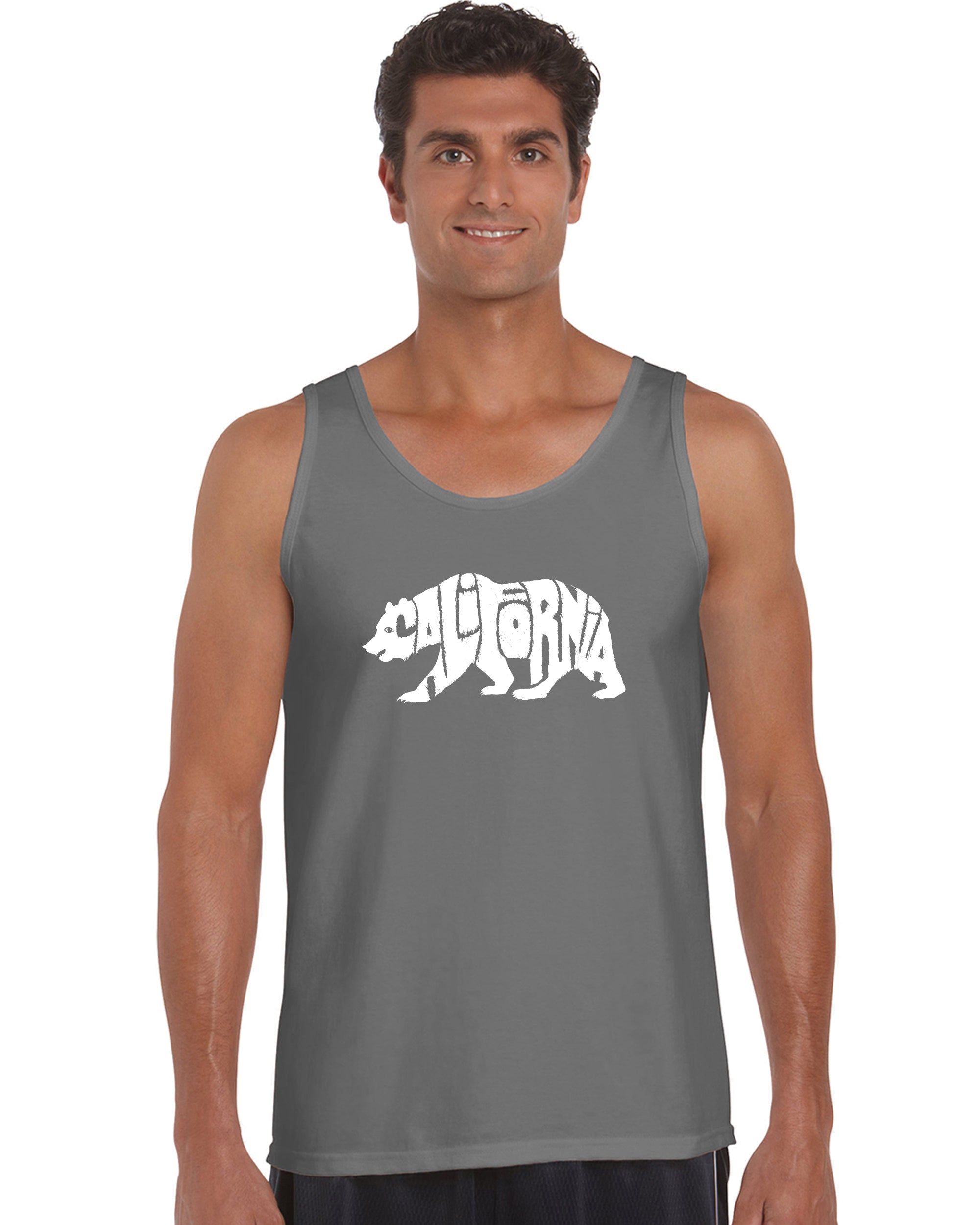 California Bear - Men's Word Art Tank Top sold by LA Pop Art product image thumbnail 5