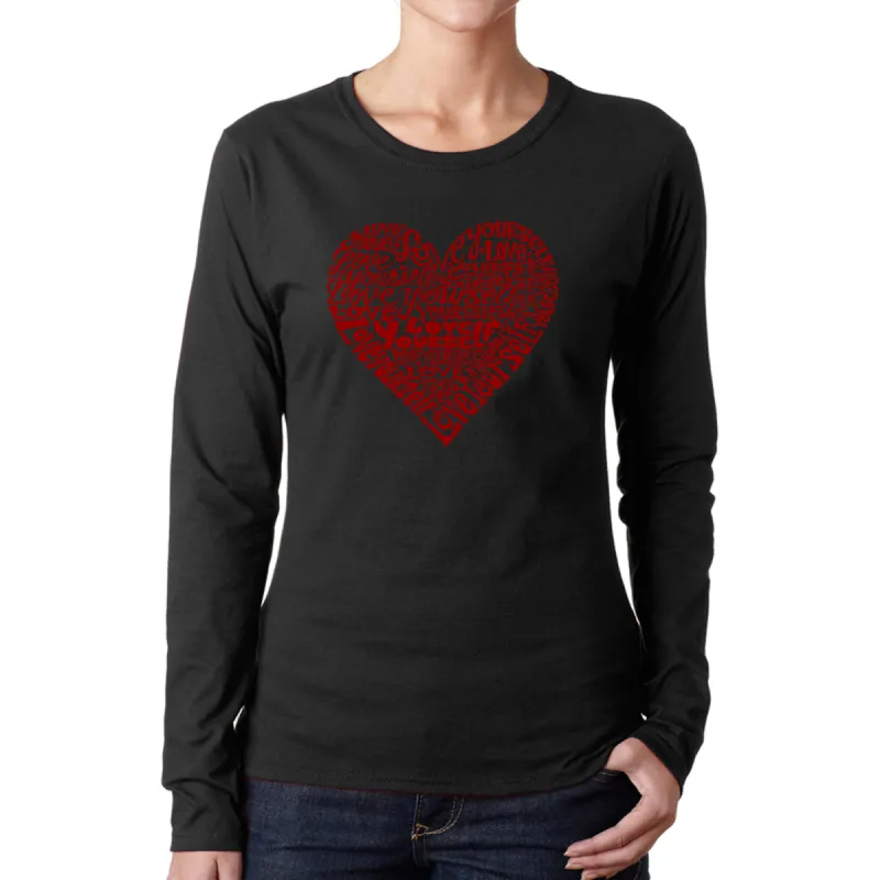 Love Yourself - Women's Word Art Long Sleeve T-Shirt sold by LA Pop Art