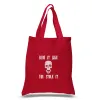Ride It Like You Stole It - Small Word Art Tote Bag sold by LA Pop Art