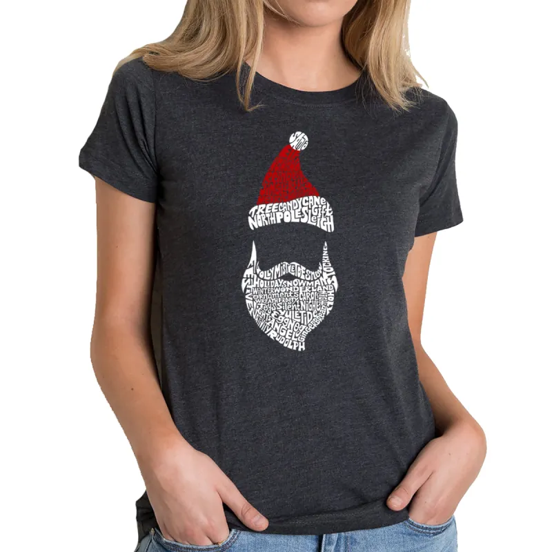 Santa Claus  - Women's Premium Blend Word Art T-Shirt sold by LA Pop Art