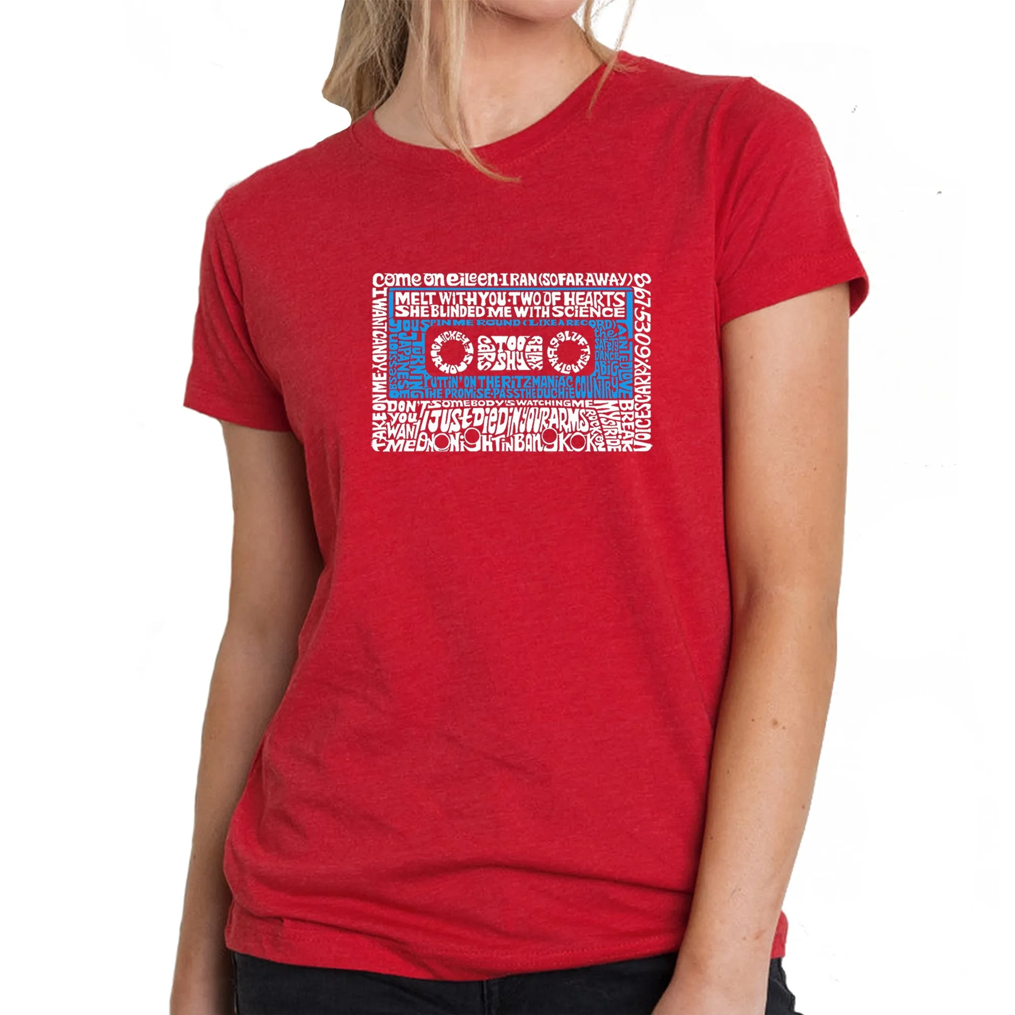 80s One Hit Wonders - Women's Premium Blend Word Art T-Shirt sold by LA Pop Art product image thumbnail 5