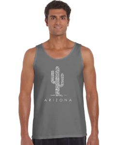 Arizona Cities - Men's Word Art Tank Top sold by LA Pop Art