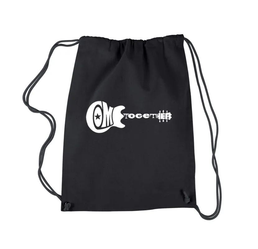COME TOGETHER - Drawstring Backpack sold by LA Pop Art