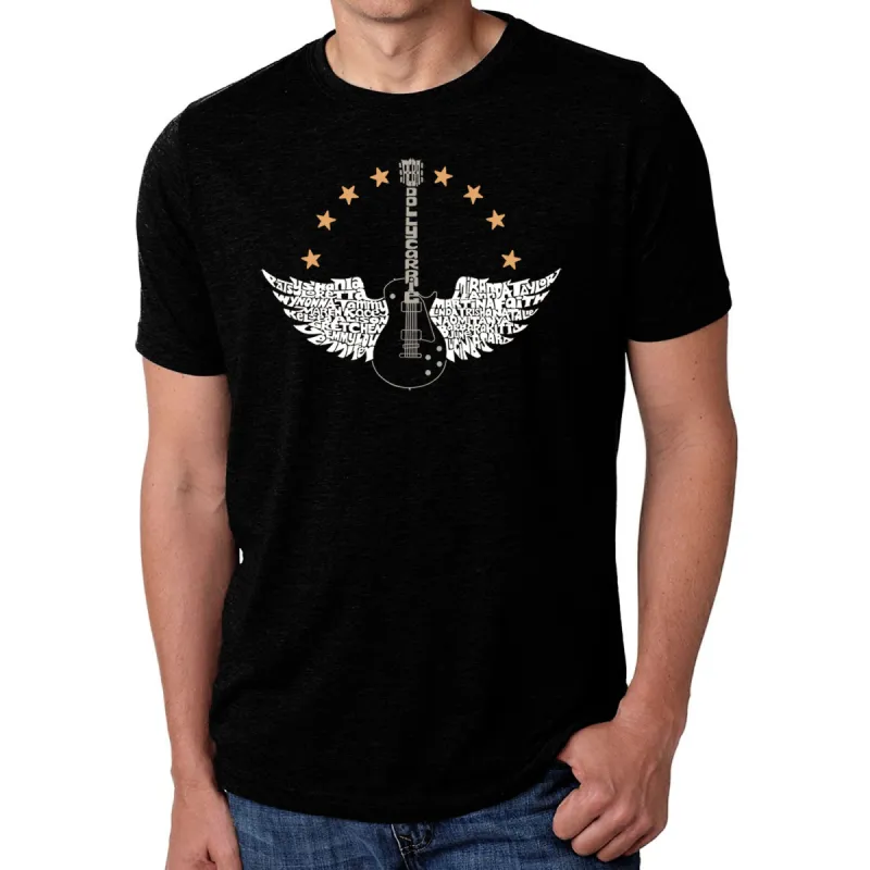 Country Female Singers - Men's Premium Blend Word Art T-Shirt sold by LA Pop Art