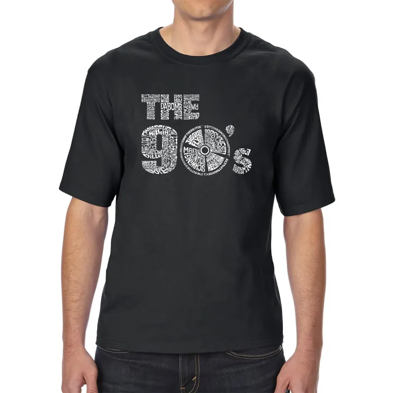 90S - Men's Tall Word Art T-Shirt sold by LA Pop Art