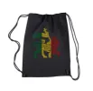 One Love Rasta Lion - Drawstring Backpack sold by LA Pop Art