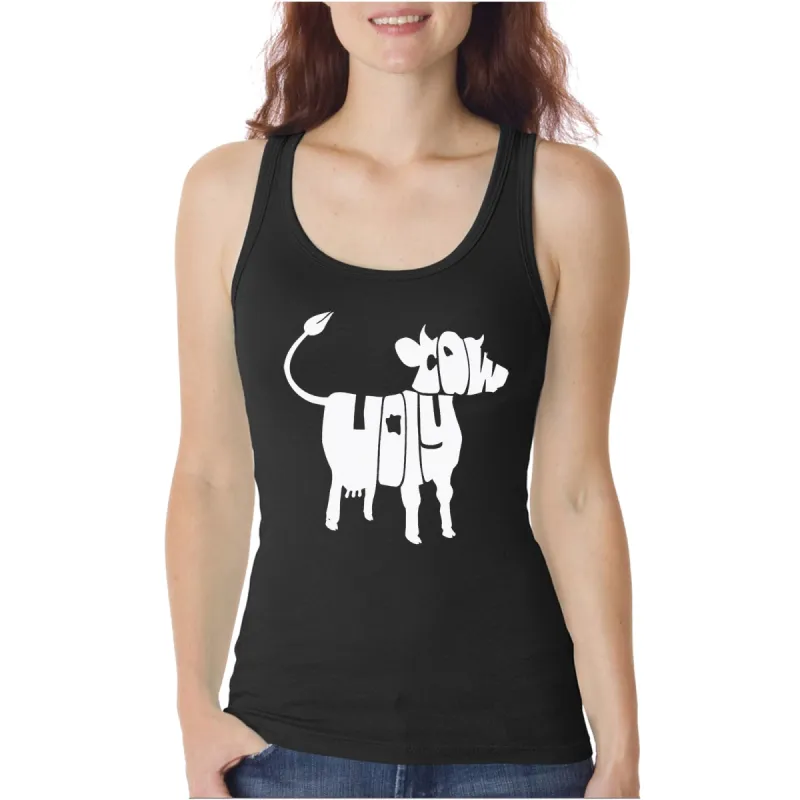 Holy Cow  - Women's Word Art Tank Top sold by LA Pop Art