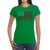 USA Flag - Women's Word Art T-Shirt sold by LA Pop Art
