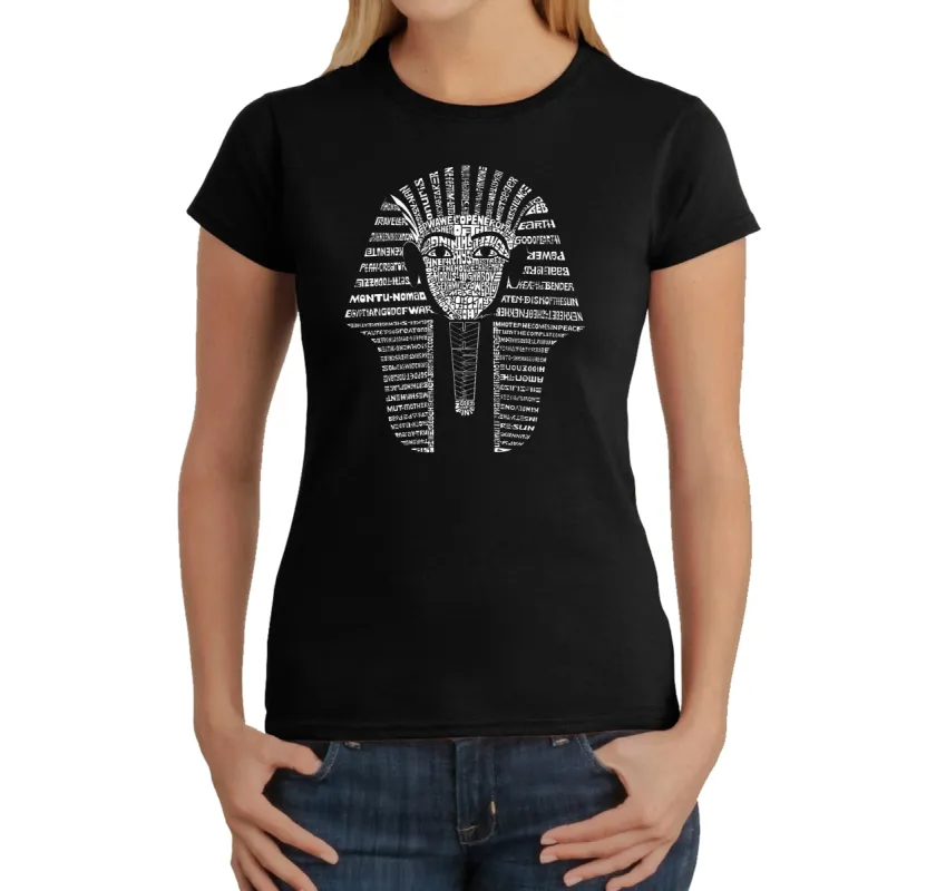 KING TUT - Women's Word Art T-Shirt sold by LA Pop Art