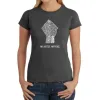 No Justice, No Peace - Women's Word Art T-Shirt sold by LA Pop Art