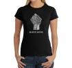 No Justice, No Peace - Women's Word Art T-Shirt sold by LA Pop Art