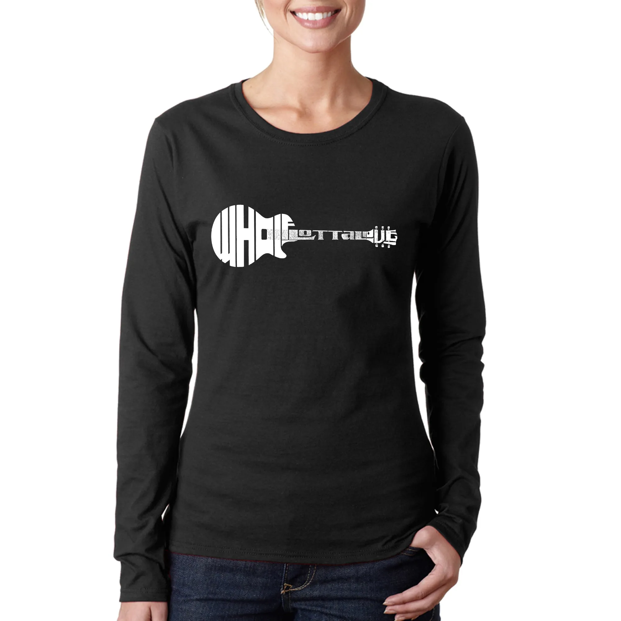 Whole Lotta Love - Women's Word Art Long Sleeve T-Shirt sold by LA Pop Art