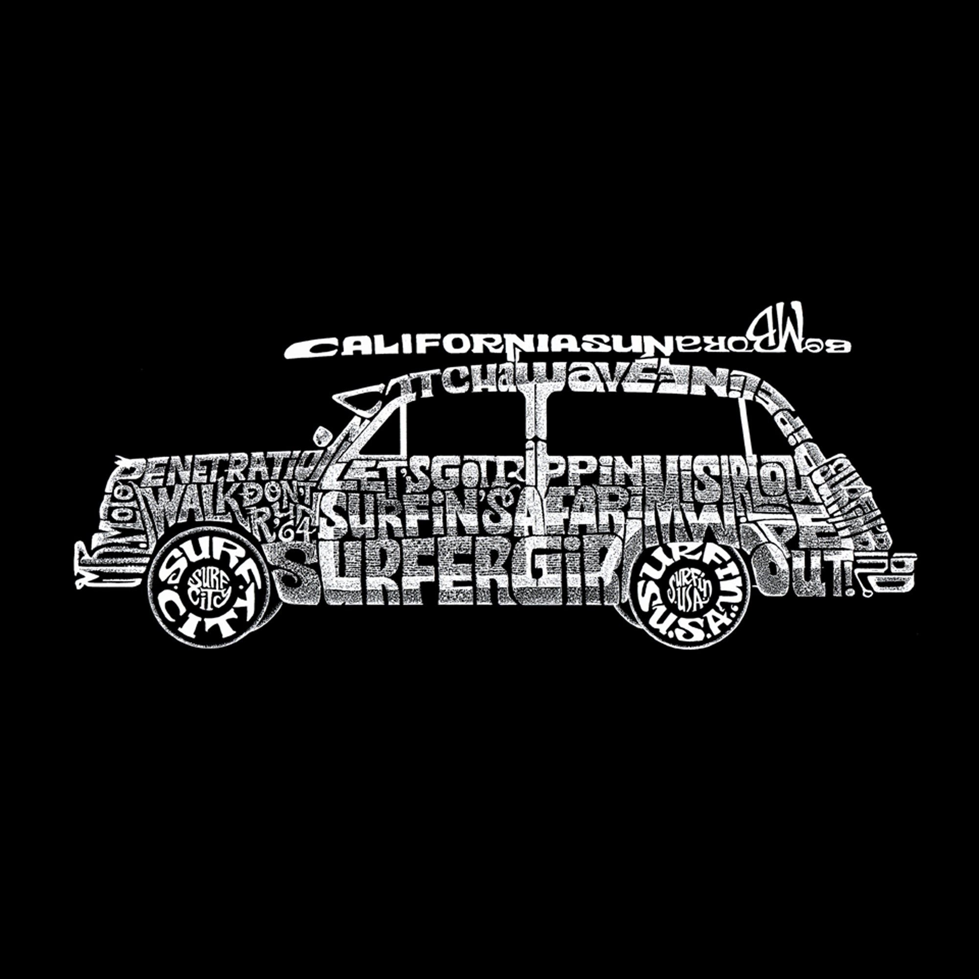 Classic Surf Songs Woody - Men's Word Art Tank Top sold by LA Pop Art product image thumbnail 2