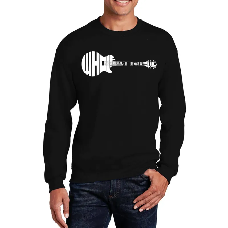 Whole Lotta Love - Men's Word Art Crewneck Sweatshirt sold by LA Pop Art