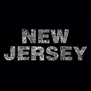 NEW JERSEY NEIGHBORHOODS - Men's Word Art Tank Top sold by LA Pop Art