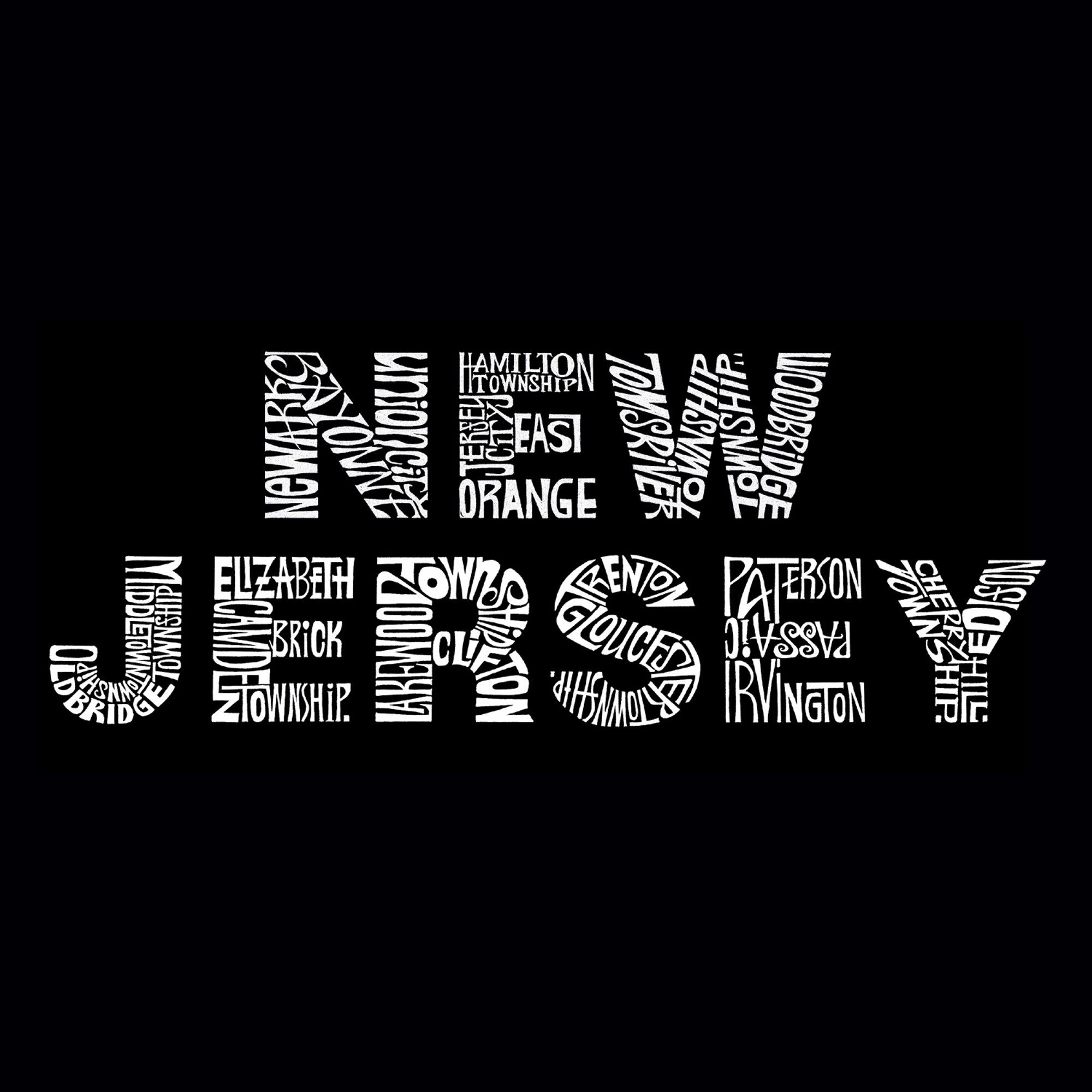 NEW JERSEY NEIGHBORHOODS - Men's Word Art Tank Top sold by LA Pop Art product image thumbnail 2