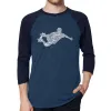 POPULAR SKATING MOVES & TRICKS - Men's Raglan Baseball Word Art T-Shirt sold by LA Pop Art