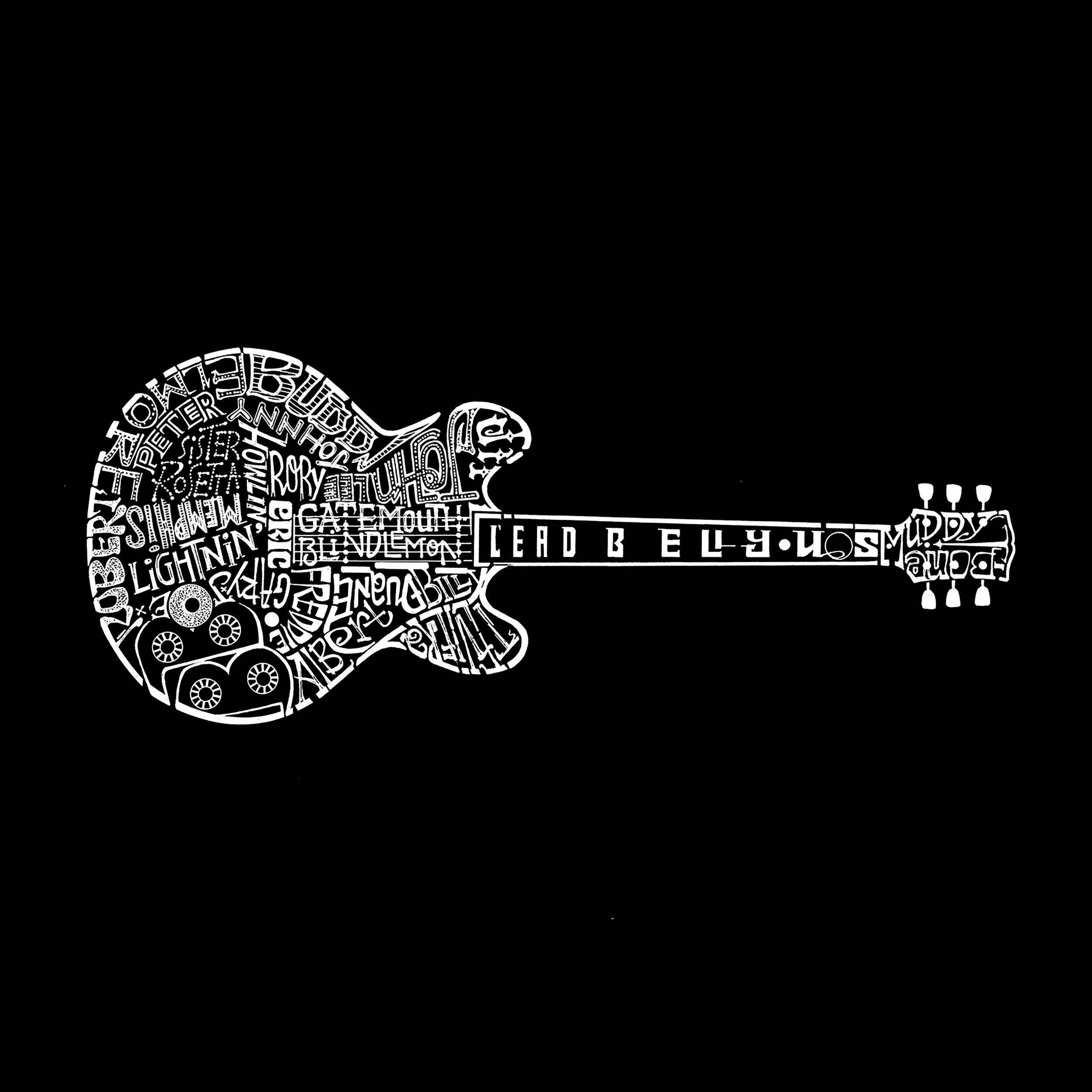 Blues Legends - Men's Tall Word Art T-Shirt sold by LA Pop Art product image thumbnail 2