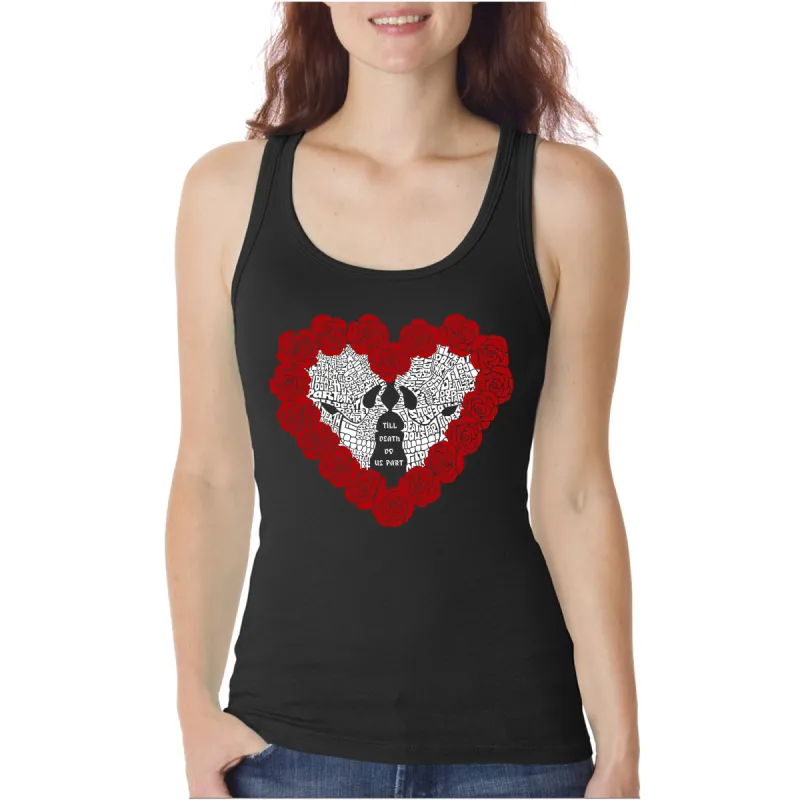 Women's Word Art Tank Top - Til Death Do Us Part sold by LA Pop Art