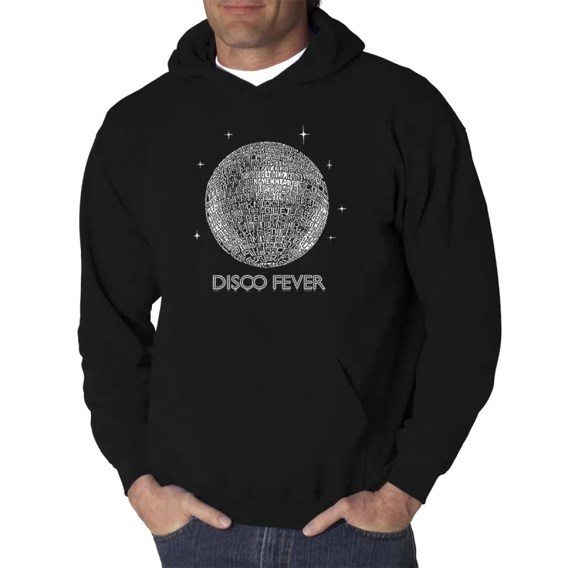 Disco Ball - Men's Word Art Hooded Sweatshirt sold by LA Pop Art