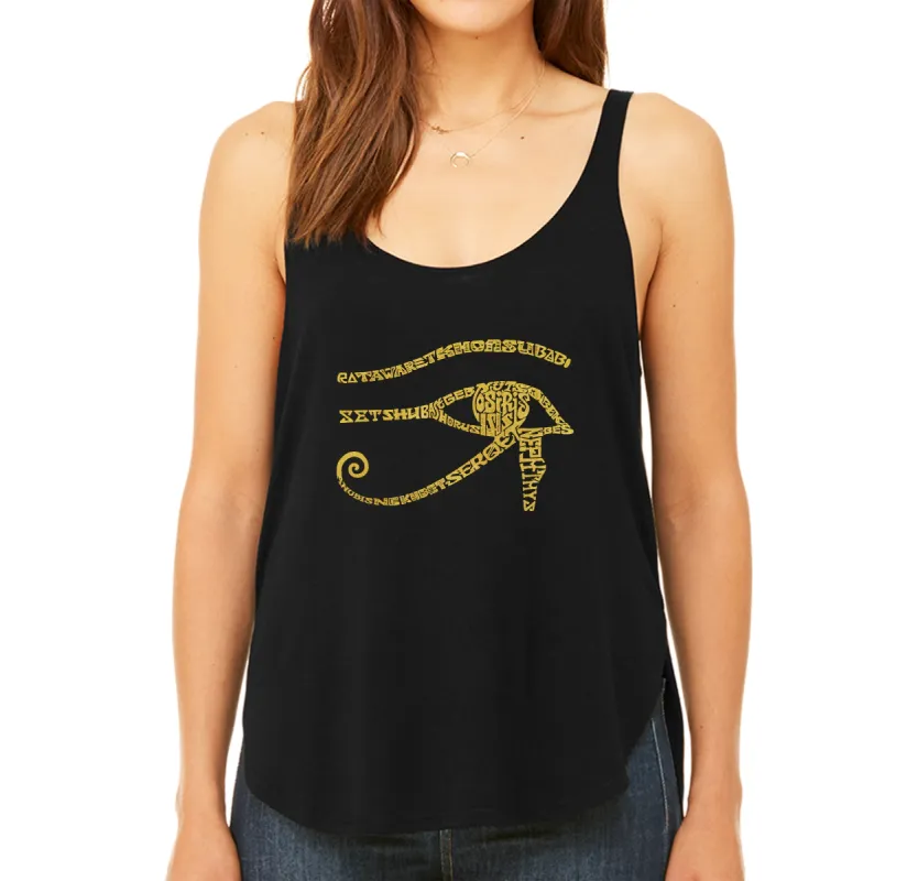 EGYPT - Women's Word Art Flowy Tank sold by LA Pop Art