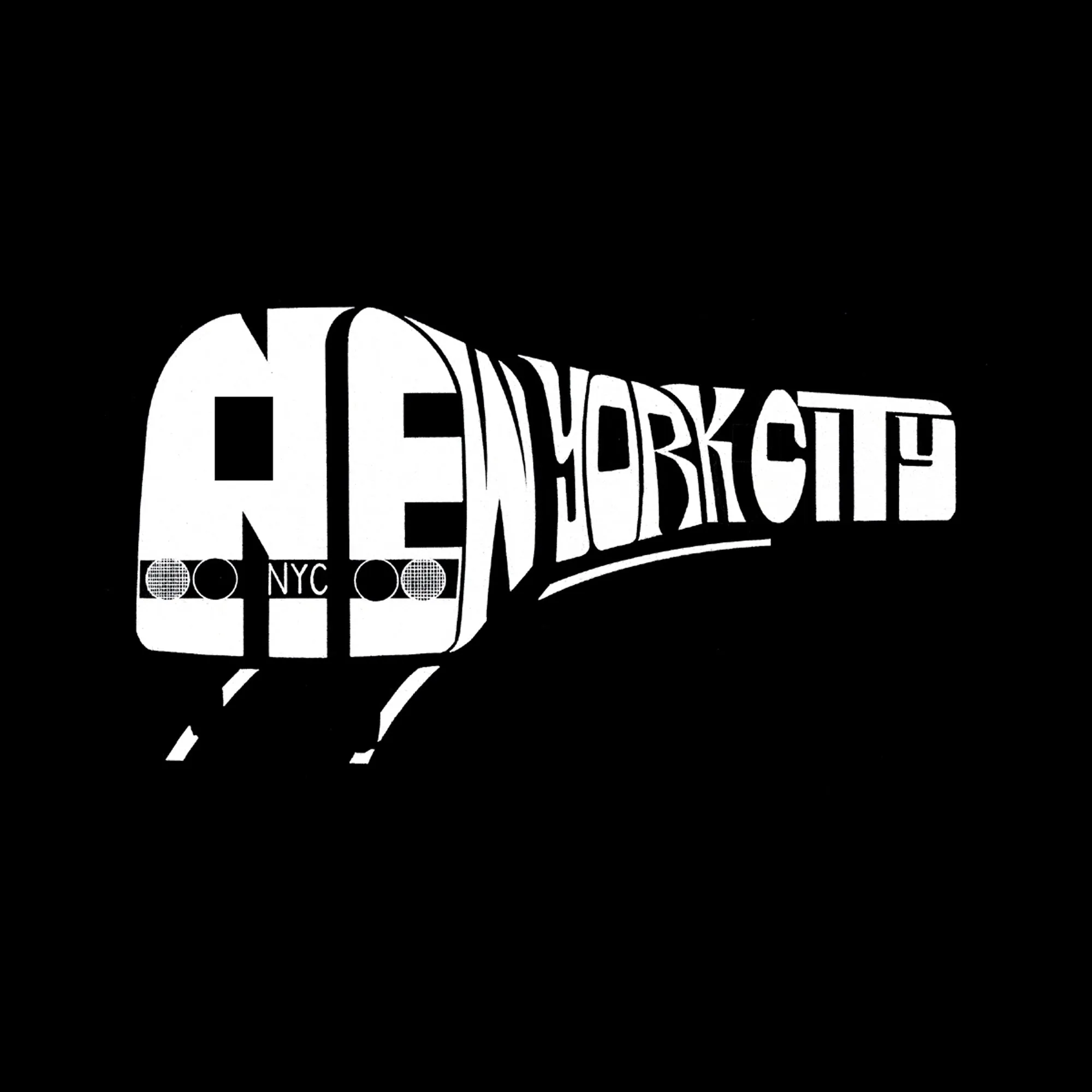 NY SUBWAY - Men's Tall Word Art T-Shirt sold by LA Pop Art product image thumbnail 2