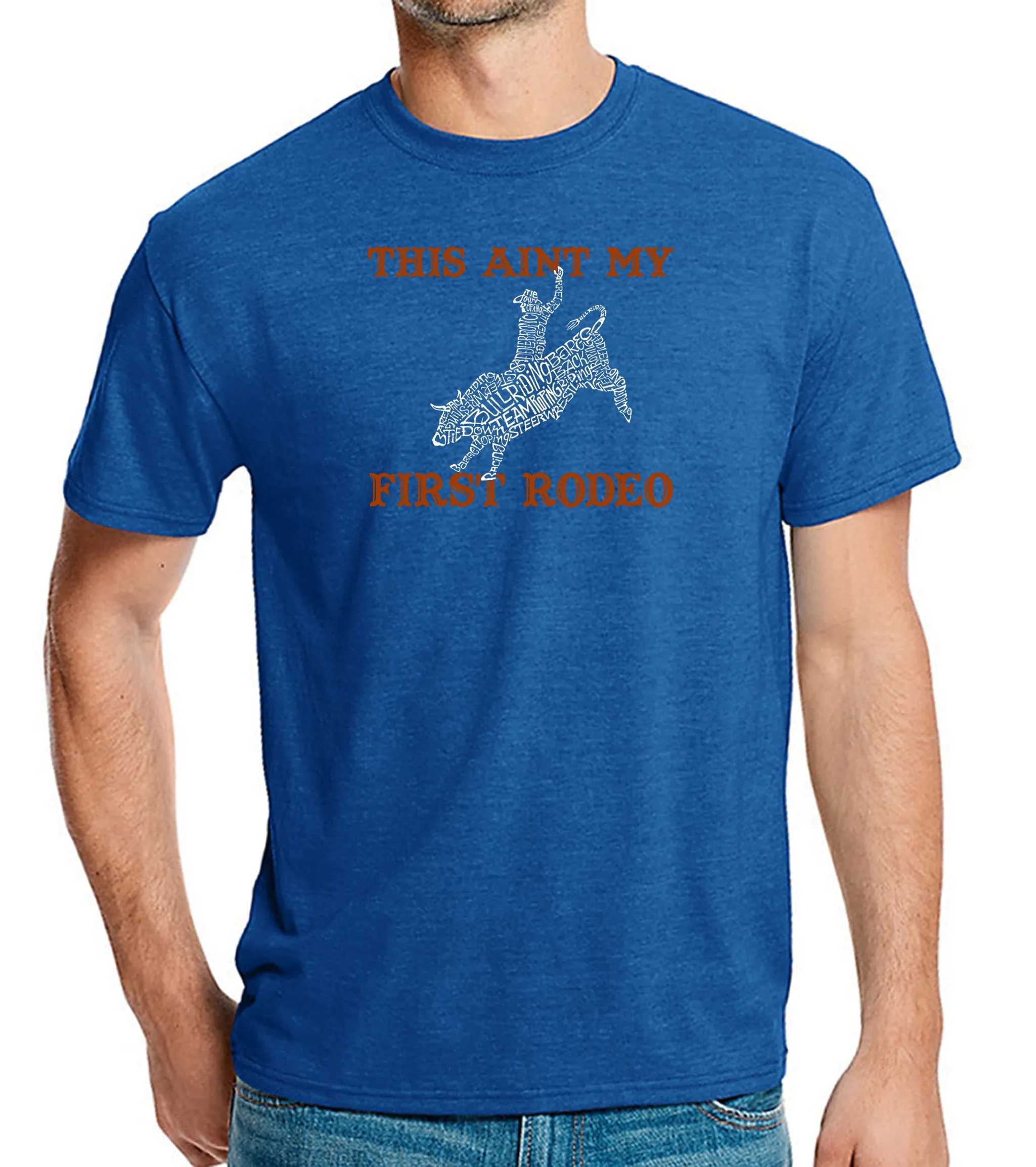 This Aint My First Rodeo - Men's Premium Blend Word Art T-Shirt sold by LA Pop Art product image thumbnail 4