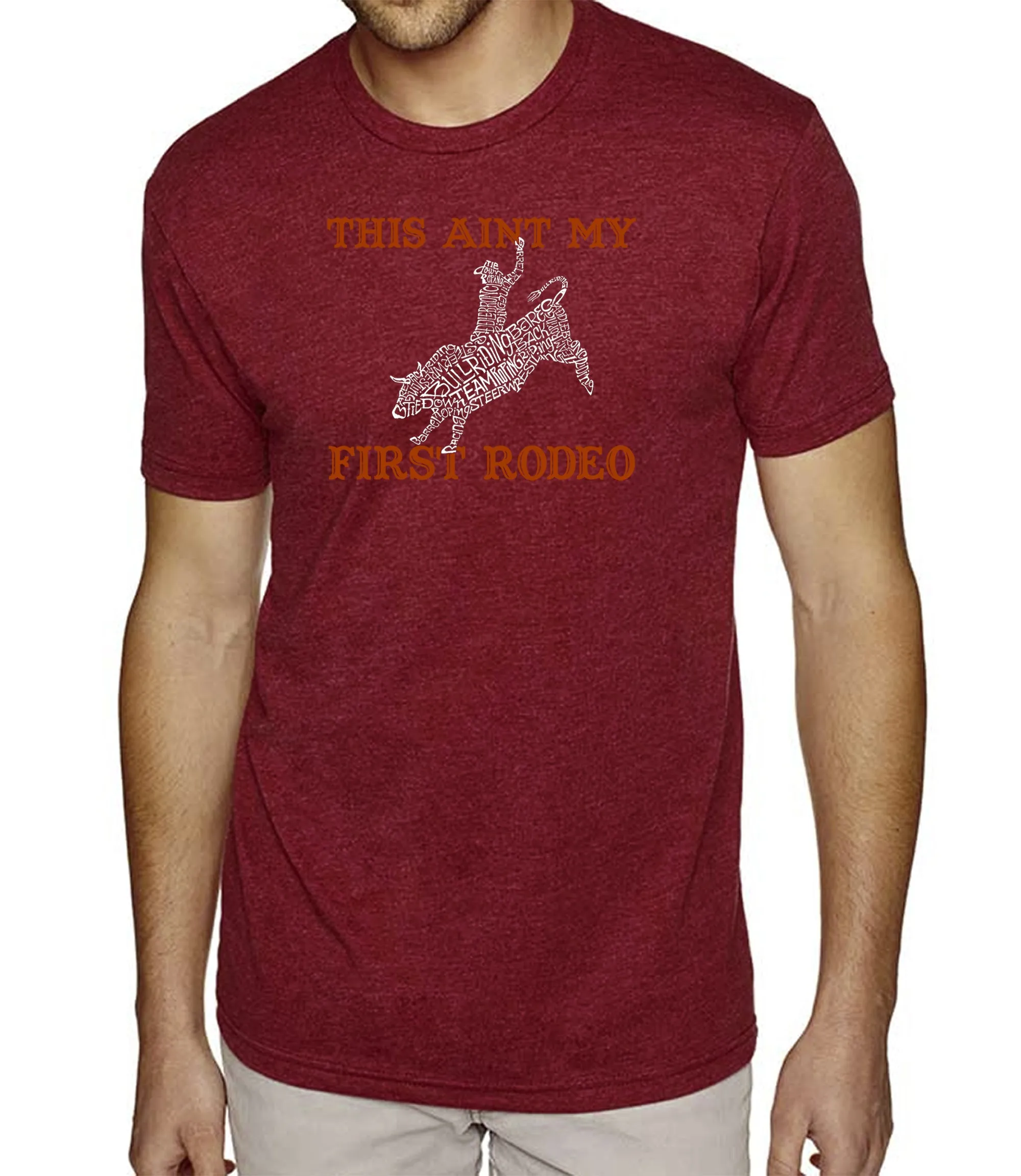 This Aint My First Rodeo - Men's Premium Blend Word Art T-Shirt sold by LA Pop Art product image thumbnail 5