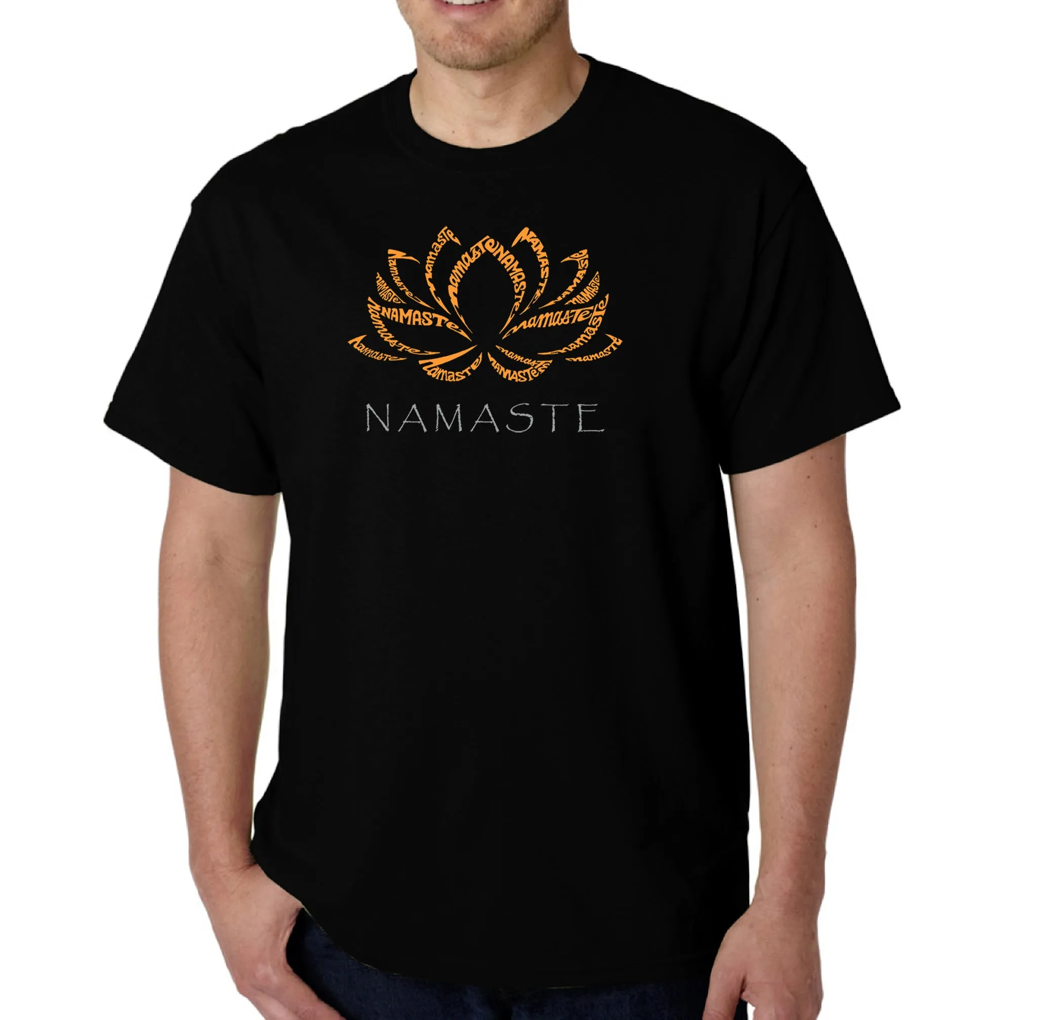 Namaste - Men's Word Art T-Shirt sold by LA Pop Art