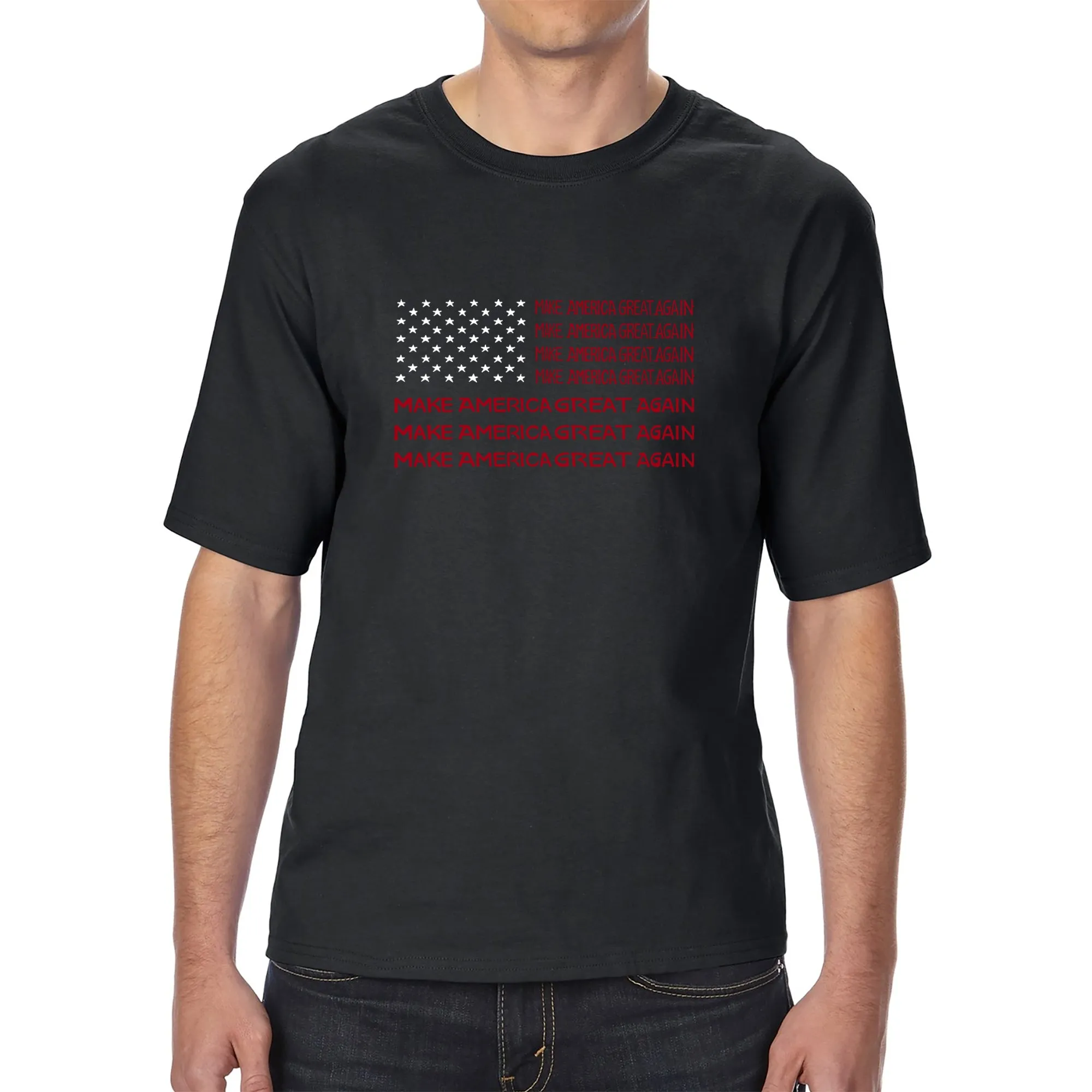 Maga Flag - Men's Tall Word Art T-Shirt sold by LA Pop Art